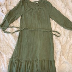 Lucky Brand Green Midi/Maxi Dress Size XS